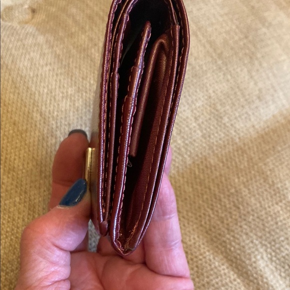 Nina Ricci Burgundy Leather Wallet - Picture 9 of 9